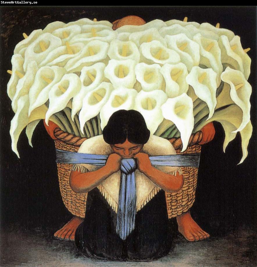 Diego Rivera Series of Flower